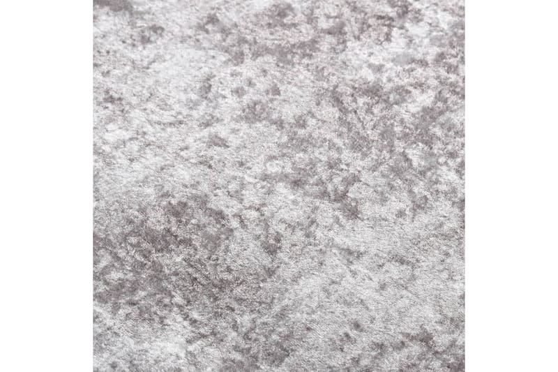 Vaskbart teppe 120x180 cm grå sklisikker - Grå - Plastmatte balkong - Plasttepper