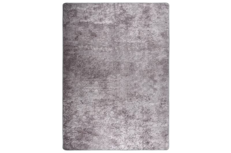 Vaskbart teppe 120x180 cm sklisikker grå - Grå - Plastmatte balkong - Plasttepper