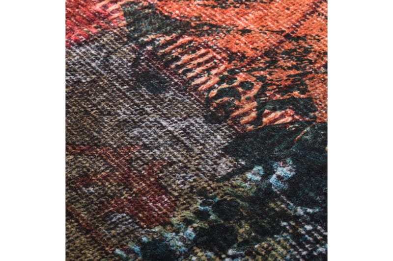 Vaskbart teppe med lappemønster 120x180cm sklisikker - Flerfarget - Plastmatte balkong - Plasttepper