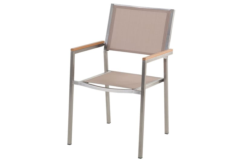 Armstol Bacoli - Beige/Sølv - Hagemøbler & utemiljø - Balkong & terrasse - Balkongmøbler - Balkongstoler