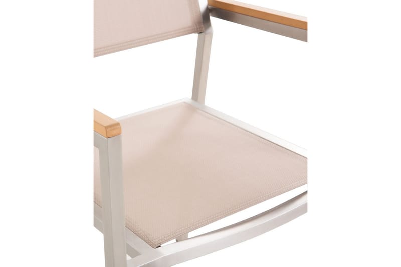 Armstol Bacoli - Beige/Sølv - Hagemøbler & utemiljø - Balkong & terrasse - Balkongmøbler - Balkongstoler