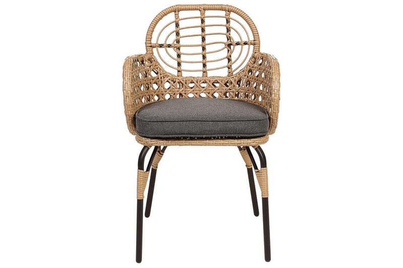 Armstol Leamington - Natur/Beige/Grå/Sort - Hagemøbler & utemiljø - Balkong & terrasse - Balkongmøbler - Balkongstoler