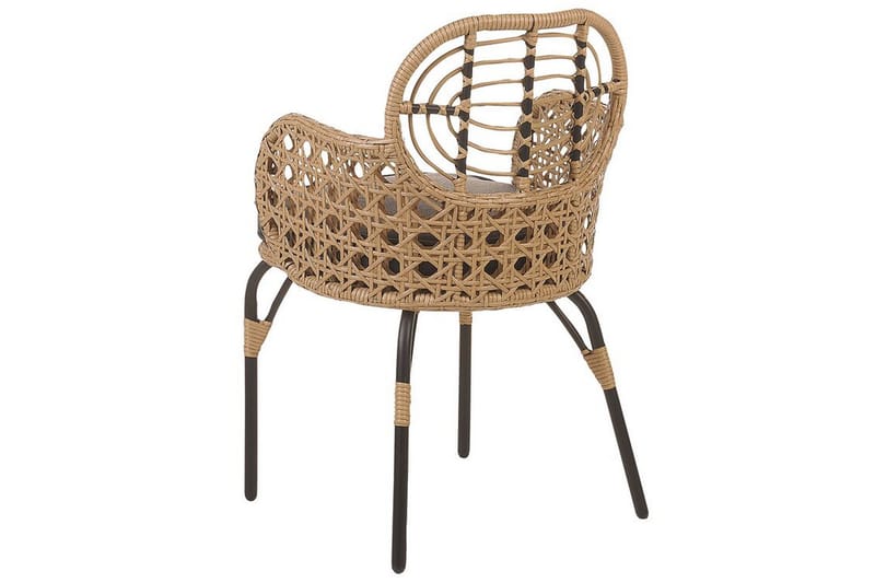 Armstol Leamington - Natur/Beige/Grå/Sort - Hagemøbler & utemiljø - Balkong & terrasse - Balkongmøbler - Balkongstoler