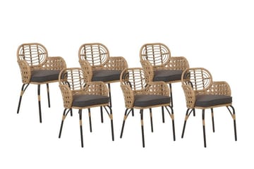 Armstol Leamington - Natur/Beige/Grå/Sort - Hagemøbler & utemiljø - Balkong & terrasse - Balkongmøbler - Balkongstoler