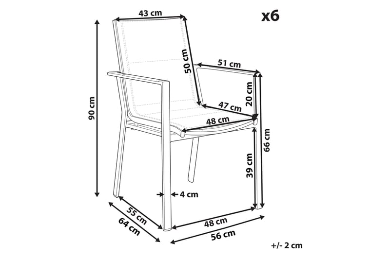 Armstol Zama - Svart/Grå - Hagemøbler & utemiljø - Balkong & terrasse - Balkongmøbler - Balkongstoler