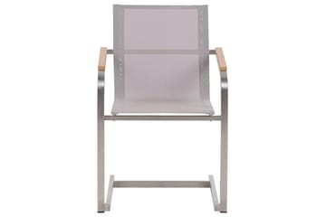 Armstol Zervo - Beige/Sølv - Hagemøbler & utemiljø - Balkong & terrasse - Balkongmøbler - Balkongstoler