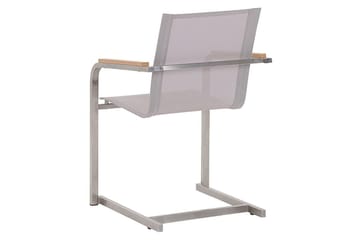 Armstol Zervo - Beige/Sølv - Hagemøbler & utemiljø - Balkong & terrasse - Balkongmøbler - Balkongstoler