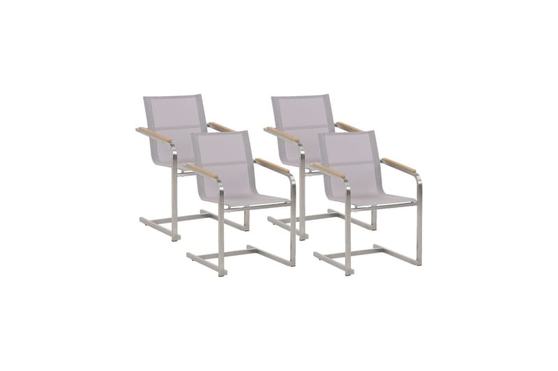 Armstol Zervo - Beige/Sølv - Hagemøbler & utemiljø - Balkong & terrasse - Balkongmøbler - Balkongstoler