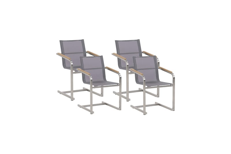 Armstol Zervo - Grå/Sølv - Hagemøbler & utemiljø - Balkong & terrasse - Balkongmøbler - Balkongstoler