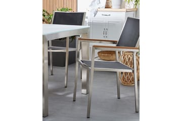 Bacoli Lenestol - Svart/Sølv - Hagemøbler & utemiljø - Balkong & terrasse - Balkongmøbler - Balkongstoler