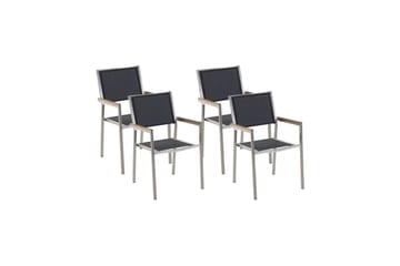 Bacoli Lenestol - Svart/Sølv - Hagemøbler & utemiljø - Balkong & terrasse - Balkongmøbler - Balkongstoler