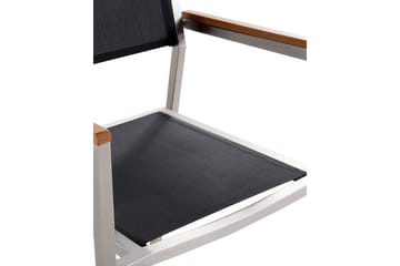 Bacoli Lenestol - Svart/Sølv - Hagemøbler & utemiljø - Balkong & terrasse - Balkongmøbler - Balkongstoler