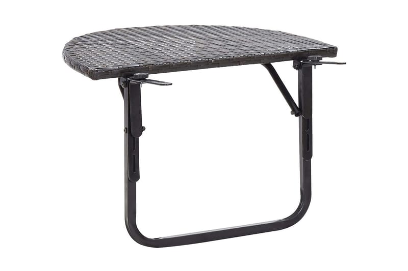 Balkongbord 60x60x50 cm polyrotting - Brun - Balkongbord