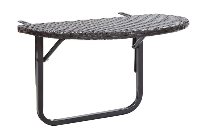Balkongbord 60x60x50 cm polyrotting - Brun - Balkongbord
