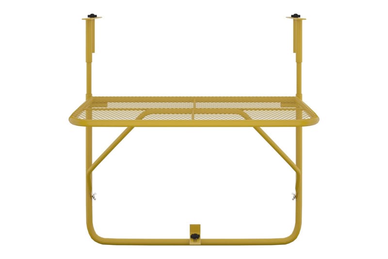 Balkongbord gull 60x40 cm stål - Gull - Balkongbord