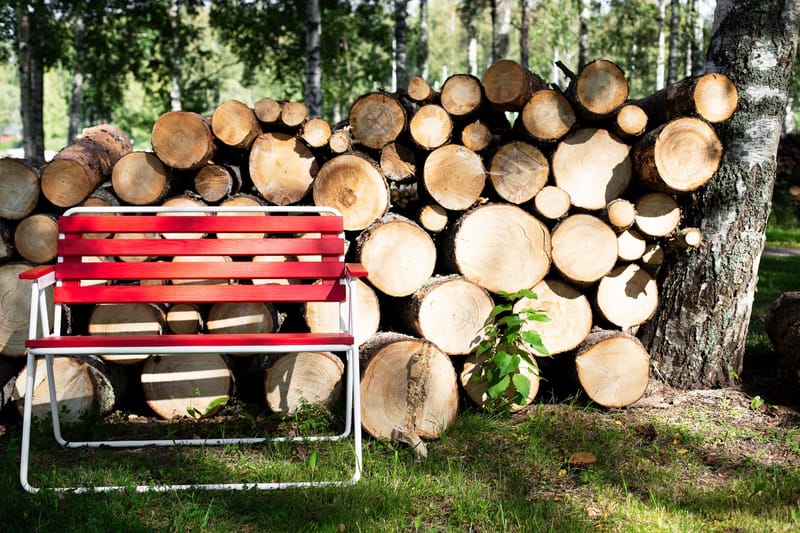 Benk Retro 322 2-pers. Rød/Hvit - Varax - Hagemøbler & utemiljø - Balkong & terrasse - Balkongmøbler - Balkongstoler