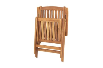 Hagestol 2 stk Akasietre med pute JAVA - Tre/natur - Hagemøbler & utemiljø - Balkong & terrasse - Balkongmøbler - Balkongstoler