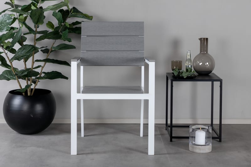 Karmstolar utomhus (med armstöd) Venture Home White/Grey - Hagemøbler & utemiljø - Balkong & terrasse - Balkongmøbler - Balkongstoler