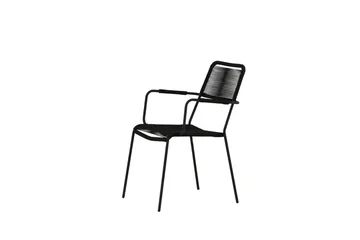 Lindos Karmstol Svart - Venture Home - Hagemøbler & utemiljø - Balkong & terrasse - Balkongmøbler - Balkongstoler