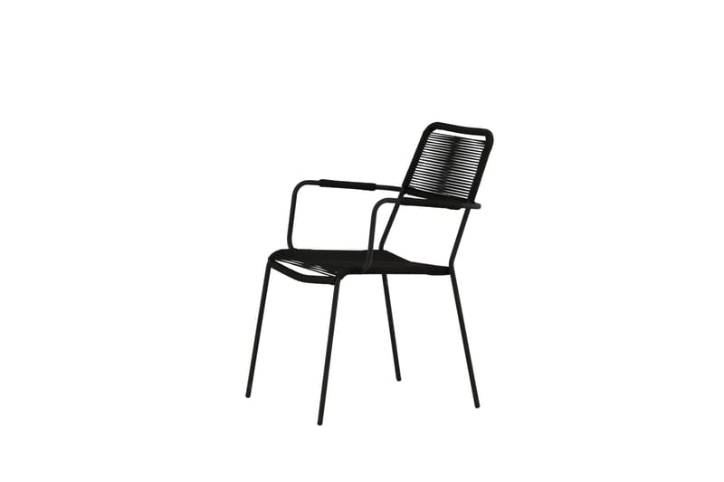 Lindos Karmstol Svart - Venture Home - Hagemøbler & utemiljø - Balkong & terrasse - Balkongmøbler - Balkongstoler