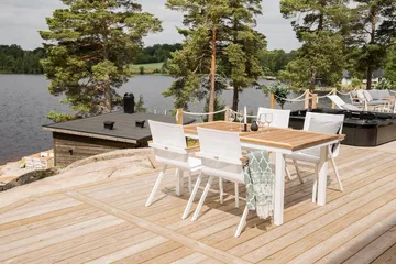 Mexico Karmstol Stablebar - Hvit - Hagemøbler & utemiljø - Balkong & terrasse - Balkongmøbler - Balkongstoler