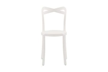 Stol 4 st Hvit CAMOGLI - Hvit - Hagemøbler & utemiljø - Balkong & terrasse - Balkongmøbler - Balkongstoler