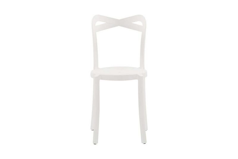Stol 4 st Hvit CAMOGLI - Hvit - Hagemøbler & utemiljø - Balkong & terrasse - Balkongmøbler - Balkongstoler