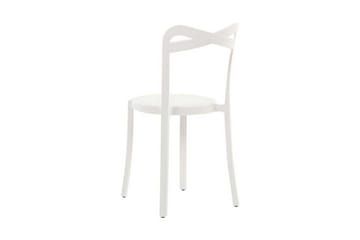 Stol 4 st Hvit CAMOGLI - Hvit - Hagemøbler & utemiljø - Balkong & terrasse - Balkongmøbler - Balkongstoler