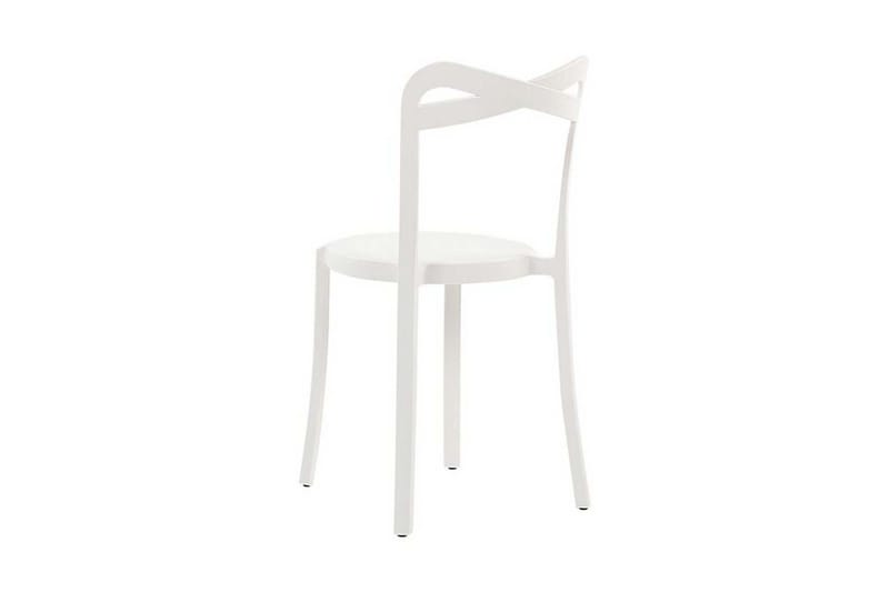 Stol 4 st Hvit CAMOGLI - Hvit - Hagemøbler & utemiljø - Balkong & terrasse - Balkongmøbler - Balkongstoler