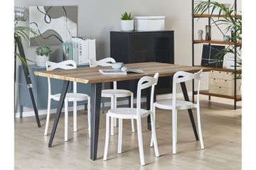 Stol 4 st Hvit CAMOGLI - Hvit - Hagemøbler & utemiljø - Balkong & terrasse - Balkongmøbler - Balkongstoler