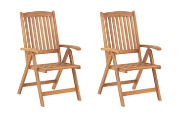 Tredgårdsstol 2 st akaciaTre Lysebrun JAVA - Tre/natur - Hagemøbler & utemiljø - Balkong & terrasse - Balkongmøbler - Balkongstoler