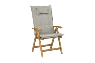 Tredgårdsstol 6 st akaciaTre med Pute JAVA - Tre/natur - Hagemøbler & utemiljø - Balkong & terrasse - Balkongmøbler - Balkongstoler