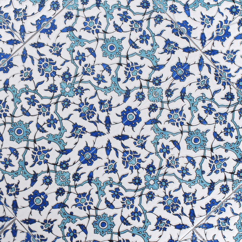 Bistrobord utendørs Chapeco 60 cm Jern - Svart/blå/hvit - Hagemøbler & utemiljø - Balkong & terrasse - Balkongmøbler - Balkongbord