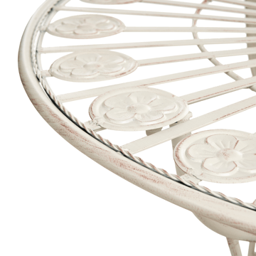 Bistrobord utendørs Coggia 80 cm Jern - Beige - Hagemøbler & utemiljø - Balkong & terrasse - Balkongmøbler - Balkongbord