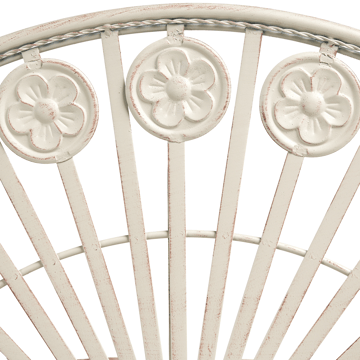 Bistrobord utendørs Coggia 80 cm Jern - Beige - Hagemøbler & utemiljø - Balkong & terrasse - Balkongmøbler - Balkongbord