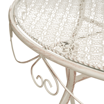 Bistrobord utendørs Folelli 80 cm Jern - Beige - Hagemøbler & utemiljø - Balkong & terrasse - Balkongmøbler - Balkongbord