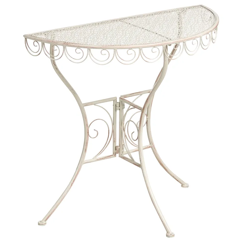 Bistrobord utendørs Juina 80 cm Jern, Beige