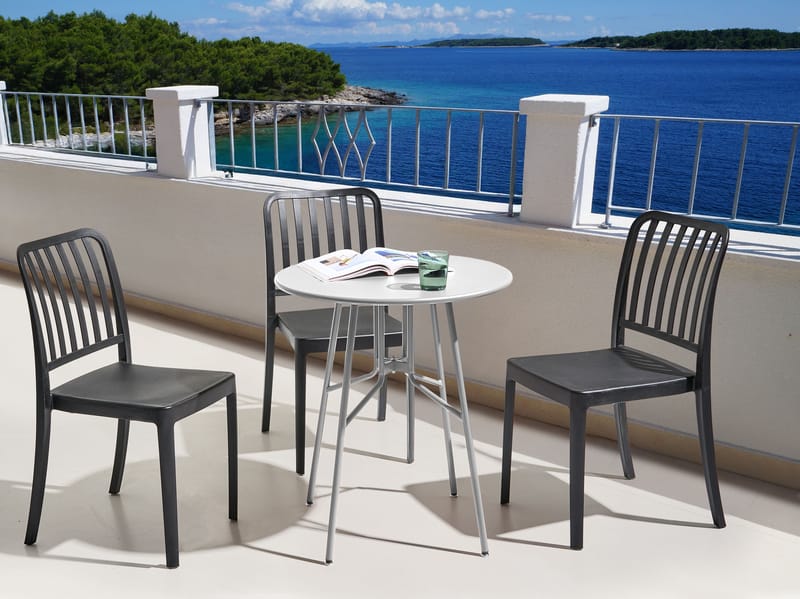 Bistrobord utendørs Taltal 64 cm - Grå - Hagemøbler & utemiljø - Balkong & terrasse - Balkongmøbler - Balkongbord