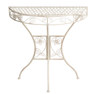 Bistrobord utendørs Yaviza 80 cm Jern - Beige - Hagemøbler & utemiljø - Balkong & terrasse - Balkongmøbler - Balkongbord