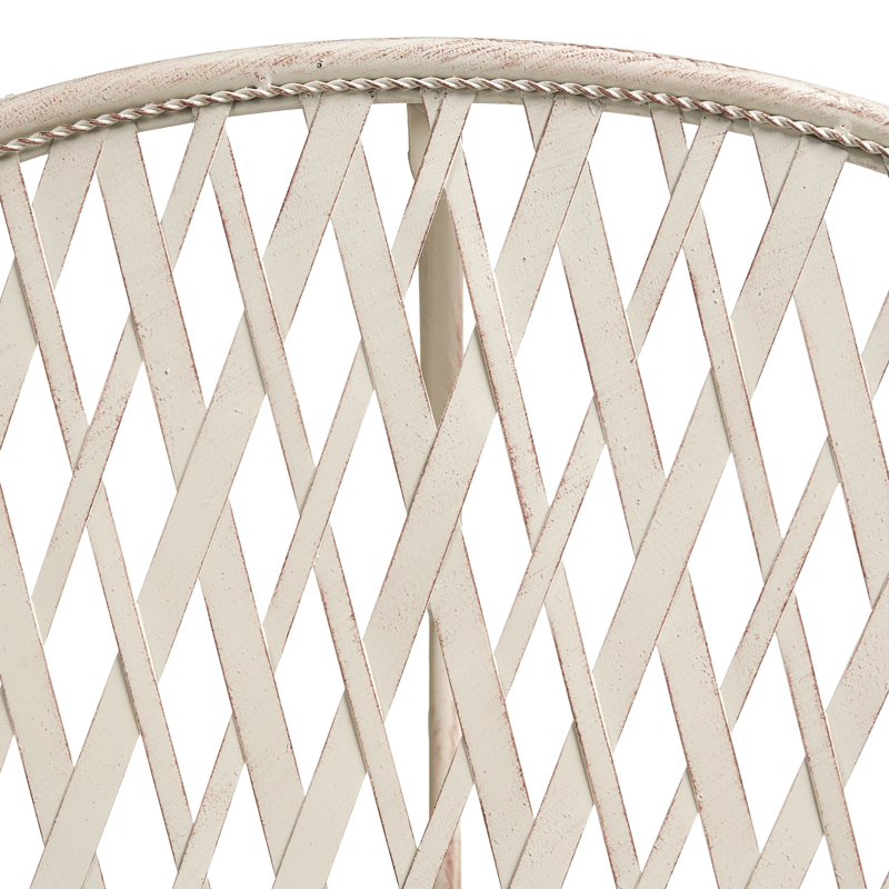 Bistrobord utendørs Yaviza 80 cm Jern - Beige - Hagemøbler & utemiljø - Balkong & terrasse - Balkongmøbler - Balkongbord