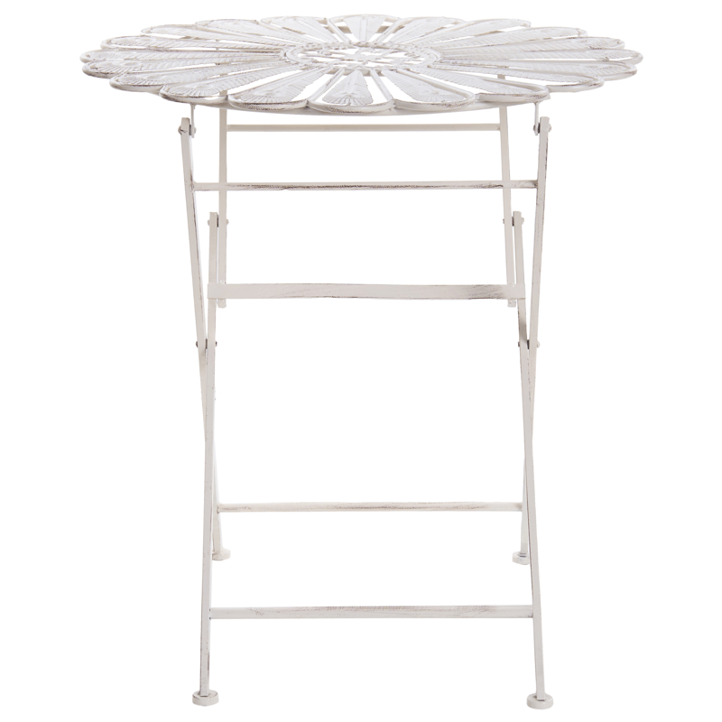 Bistrobord utendørs Pavia 71 cm Jern - Hvit - Hagemøbler & utemiljø - Balkong & terrasse - Balkongmøbler - Balkongbord