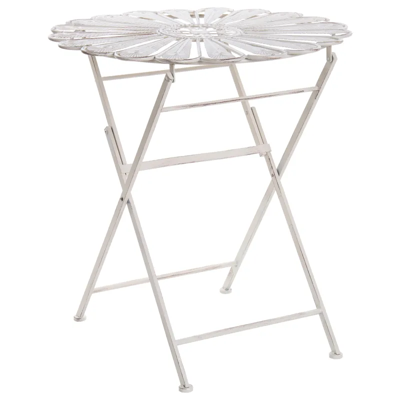 Bistrobord utendørs Pavia 71 cm Jern, Hvit