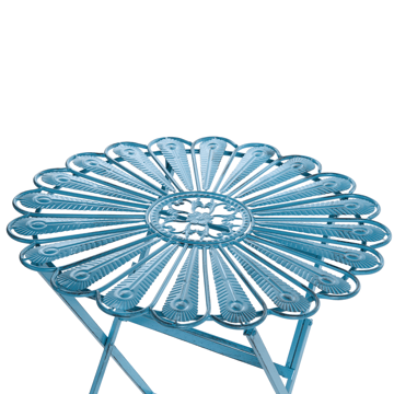 Bistrobord utendørs Pavia 71 cm Jern - Blå - Hagemøbler & utemiljø - Balkong & terrasse - Balkongmøbler - Balkongbord