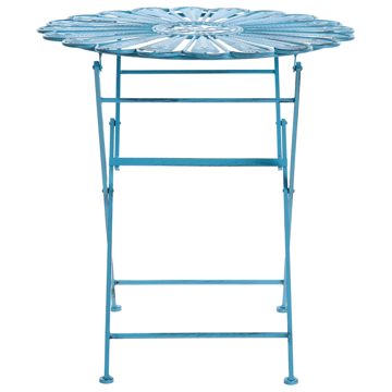 Bistrobord utendørs Pavia 71 cm Jern - Blå - Hagemøbler & utemiljø - Balkong & terrasse - Balkongmøbler - Balkongbord