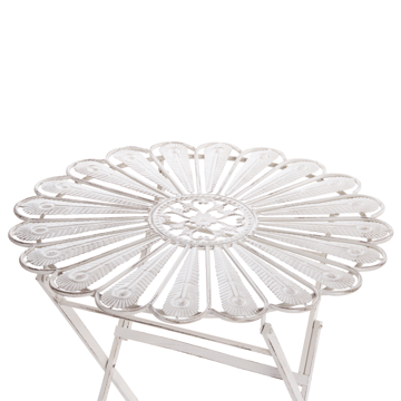 Bistrobord utendørs Pavia 71 cm Jern - Hvit - Hagemøbler & utemiljø - Balkong & terrasse - Balkongmøbler - Balkongbord