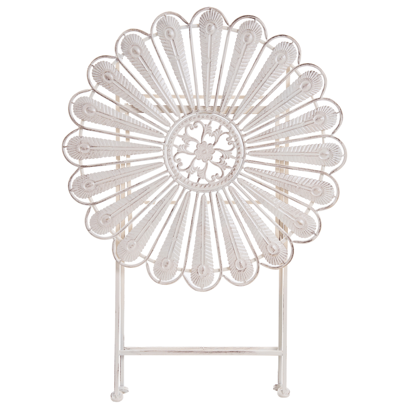 Bistrobord utendørs Pavia 71 cm Jern - Hvit - Hagemøbler & utemiljø - Balkong & terrasse - Balkongmøbler - Balkongbord