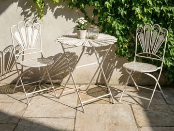 Bistrobord utendørs Pavia 71 cm Jern - Hvit - Hagemøbler & utemiljø - Balkong & terrasse - Balkongmøbler - Balkongbord