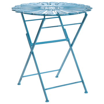 Bistrobord utendørs Pavia 71 cm Jern - Blå - Hagemøbler & utemiljø - Balkong & terrasse - Balkongmøbler - Balkongbord