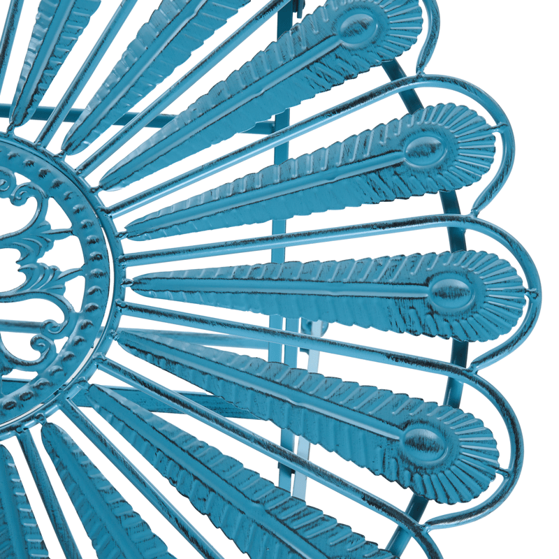 Bistrobord utendørs Pavia 71 cm Jern - Blå - Hagemøbler & utemiljø - Balkong & terrasse - Balkongmøbler - Balkongbord