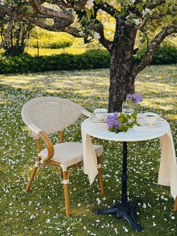 Bord Hillerstorp Glimminge Ø60 cm - Svart - Hagemøbler & utemiljø - Balkong & terrasse - Balkongmøbler - Balkongbord